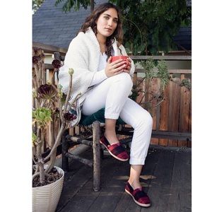 TOMS Red Plaid Felt Classic